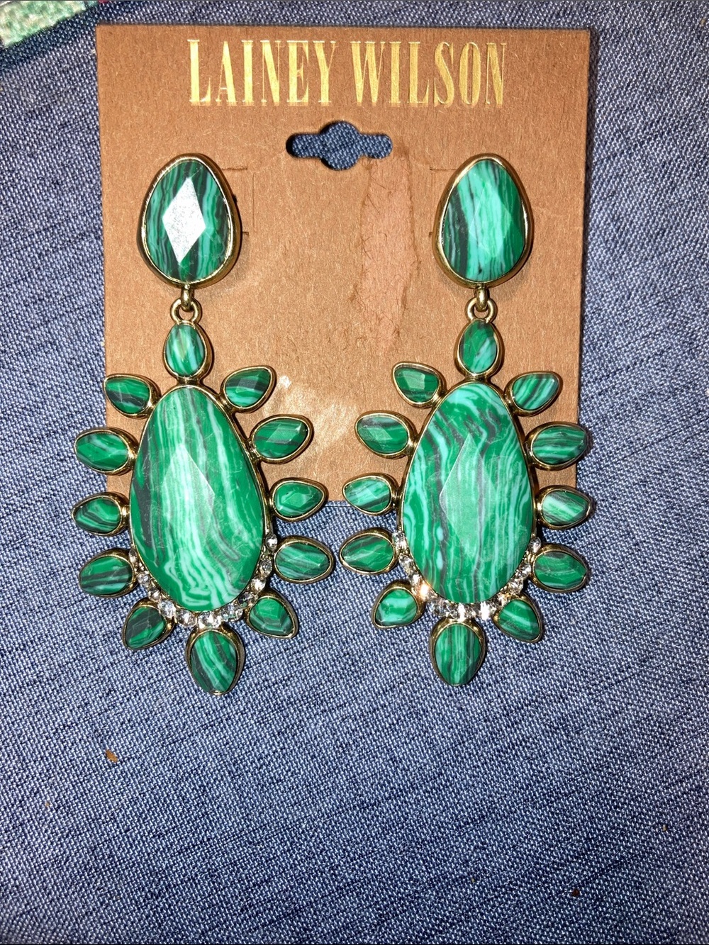 Lainey Wilson Stone Cluster Earrings